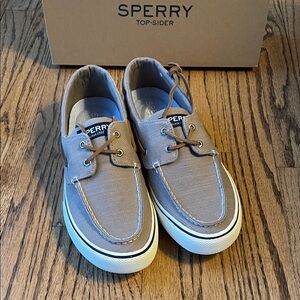 Sperry Bahama II Tan Canvas Boat Shoes